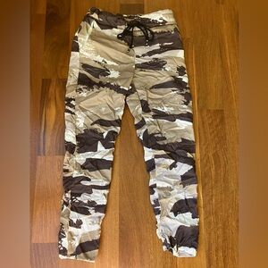 Women’s Gigi Moda Camouflage Jogger Pants - Tan & Brown